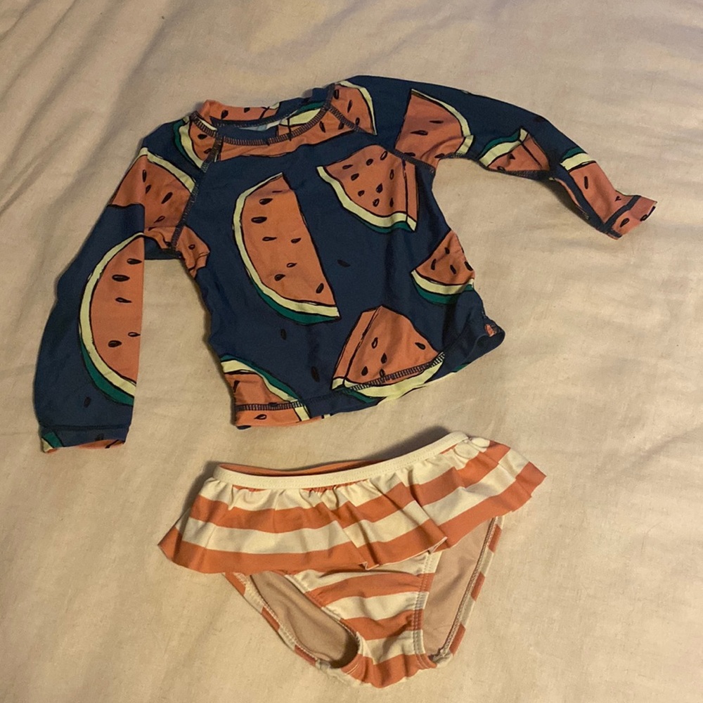 Tea collection rashguard and swimsuit